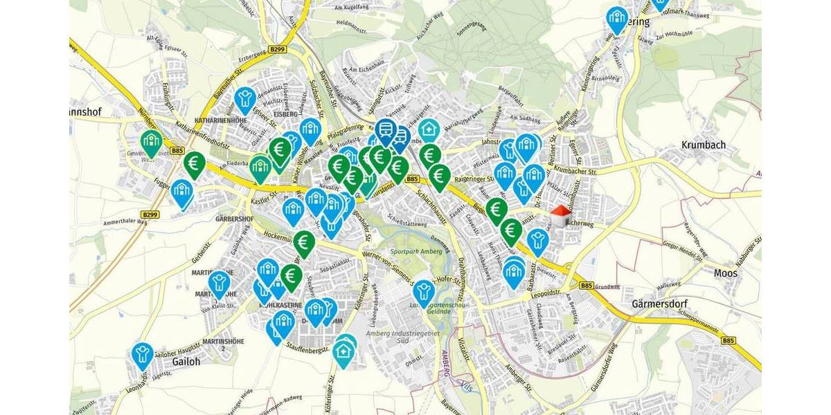Etagenwohnung Amberg - 3 Zimmer, 92 m&sup2;, 258.000&euro; | Angebot:25926747