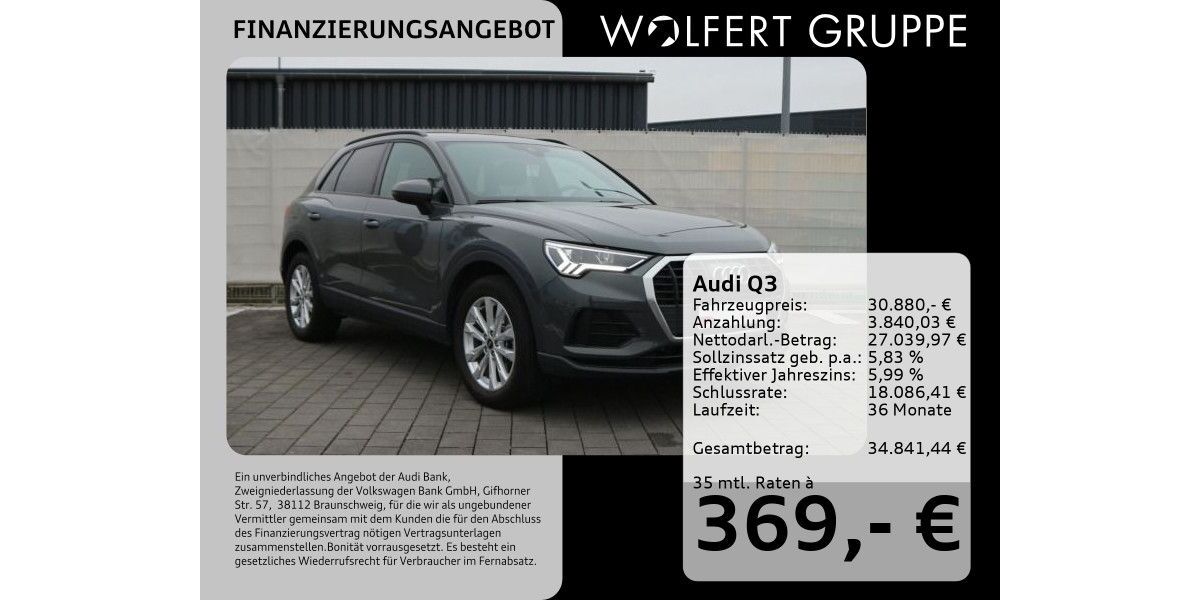 Audi Q3 44.986 km 29.485 &euro; Großwallstadt 63868