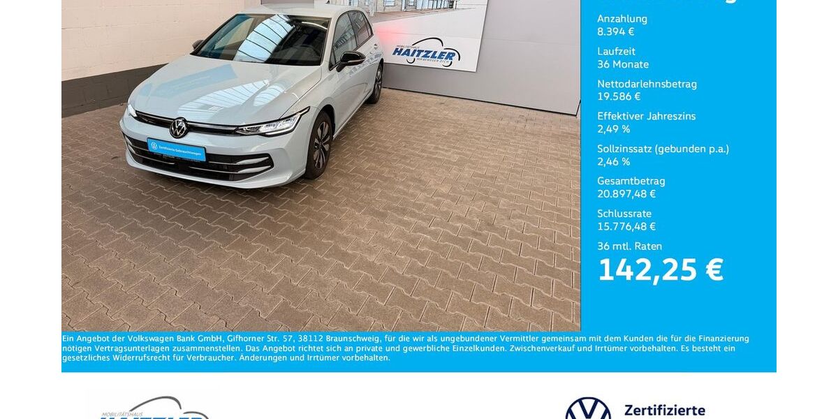 VW Golf 9.100 km 27.980 &euro; Gernsbach 76593