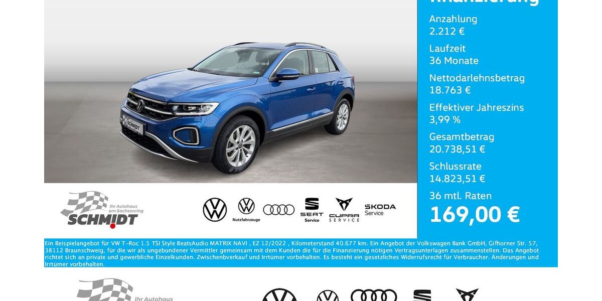 VW T-Roc 40.677 km 20.975 &euro; Bernsdorf 09337