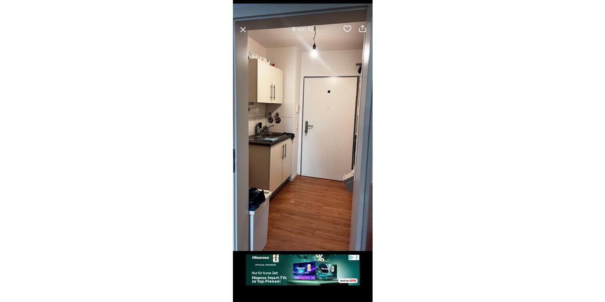 Etagenwohnung Karlsruhe Südstadt - 1 Zimmer, 33 m&sup2;, 750&euro; | Angebot:26670396