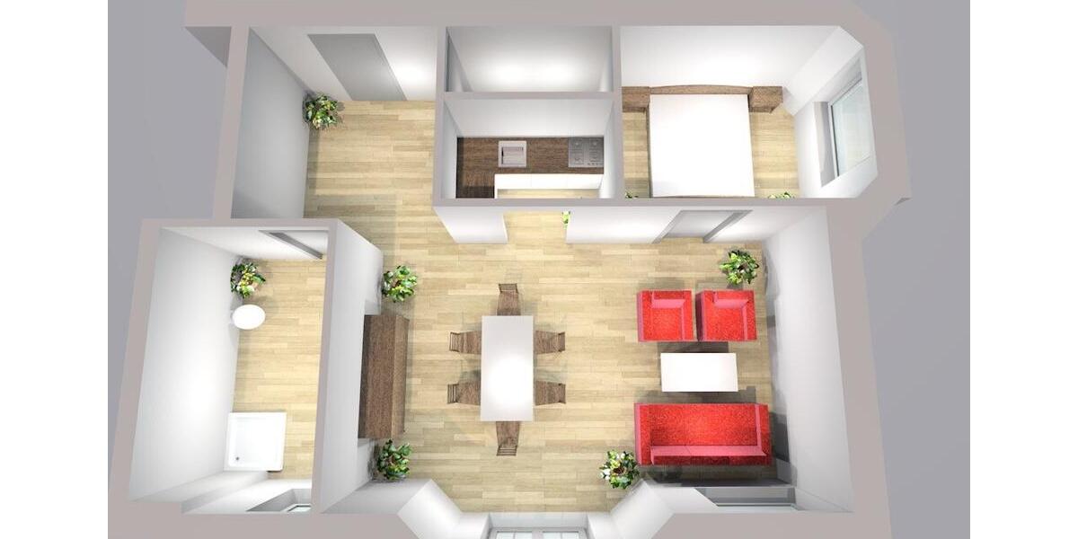 Etagenwohnung Sande - 2 Zimmer, 58 m&sup2;, 650&euro; | Angebot:24565122