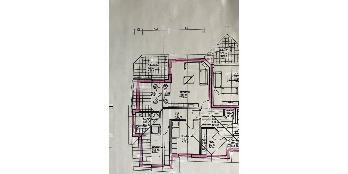 Etagenwohnung Holzwickede - 3.5 Zimmer, 104 m&sup2;, 1.100&euro; | Angebot:25291602