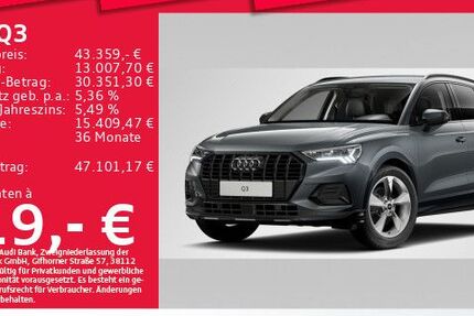 Audi Q3 10.613 km 43.359 &euro; Eching 85386