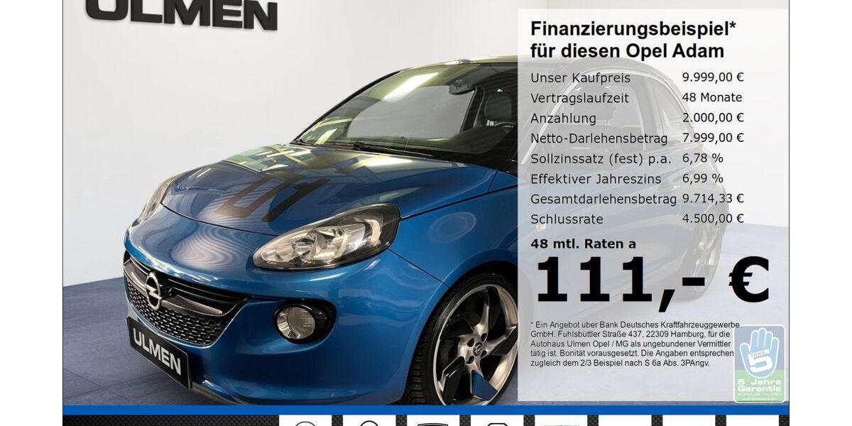 Opel Adam 38.860 km 9.666 &euro; Düsseldorf 40231