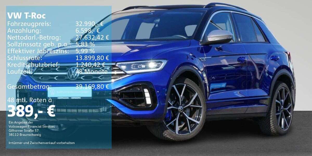 VW T-Roc 11.002 km 32.990 &euro; Herborn 35745