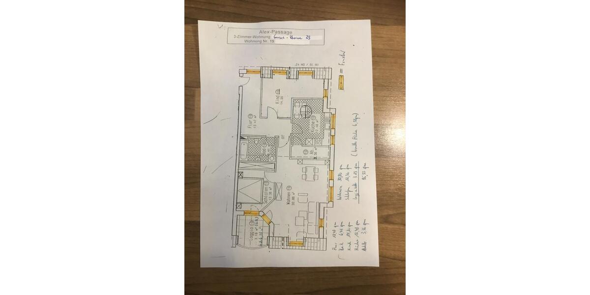 Etagenwohnung Wallenhorst - 3 Zimmer, 95 m&sup2;, 860&euro; | Angebot:26227813