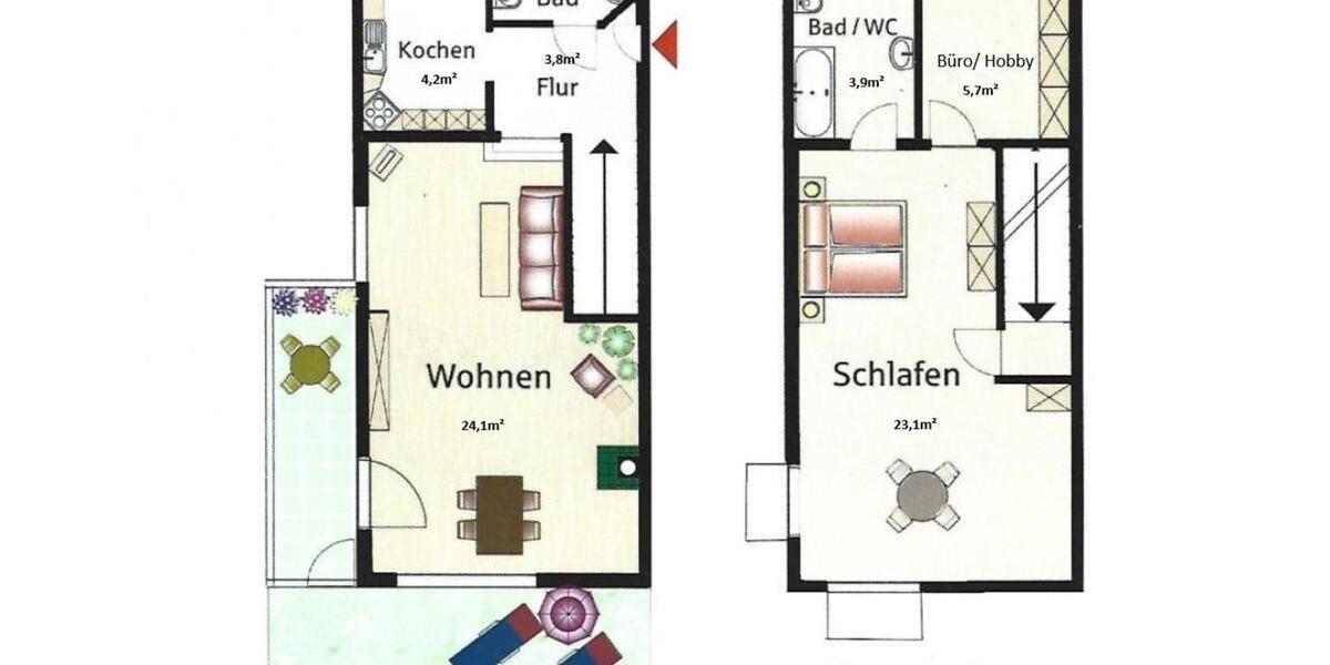 Erdgeschoßwohnung Steingaden - 3 Zimmer, 72 m&sup2;, 239.000&euro; | Angebot:25146210