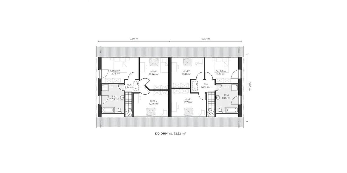 Doppelhaushälfte Broderstorf - 4 Zimmer, 120 m&sup2;, 2.250&euro; | Angebot:26227301