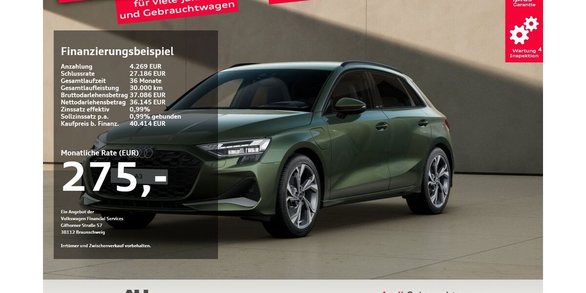 Audi A3 5.087 km 40.389 &euro; Osterode 37520