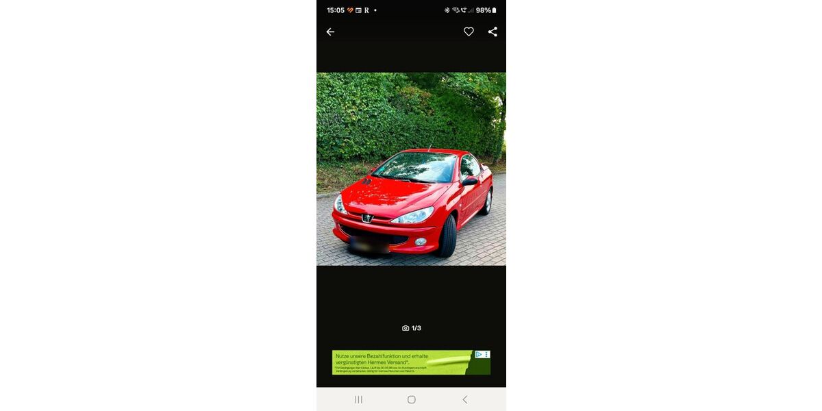 Peugeot 206 132.735 km 1.999 &euro; Kaiserslautern 67659