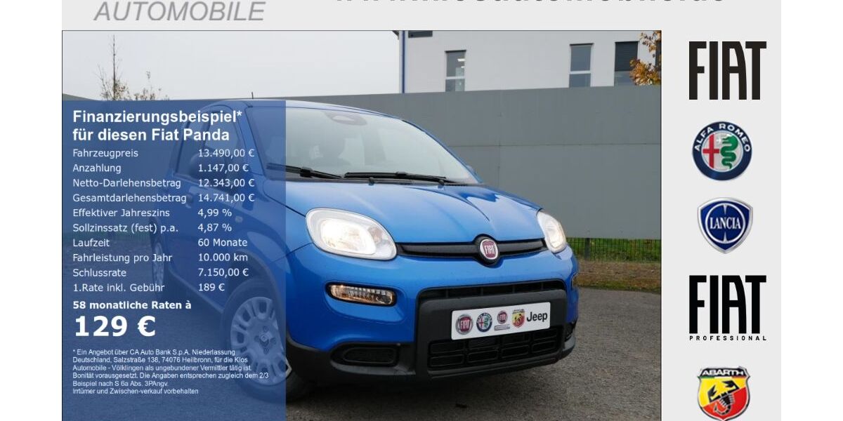 Fiat Panda 11.900 km 13.490 € Völklingen 66333