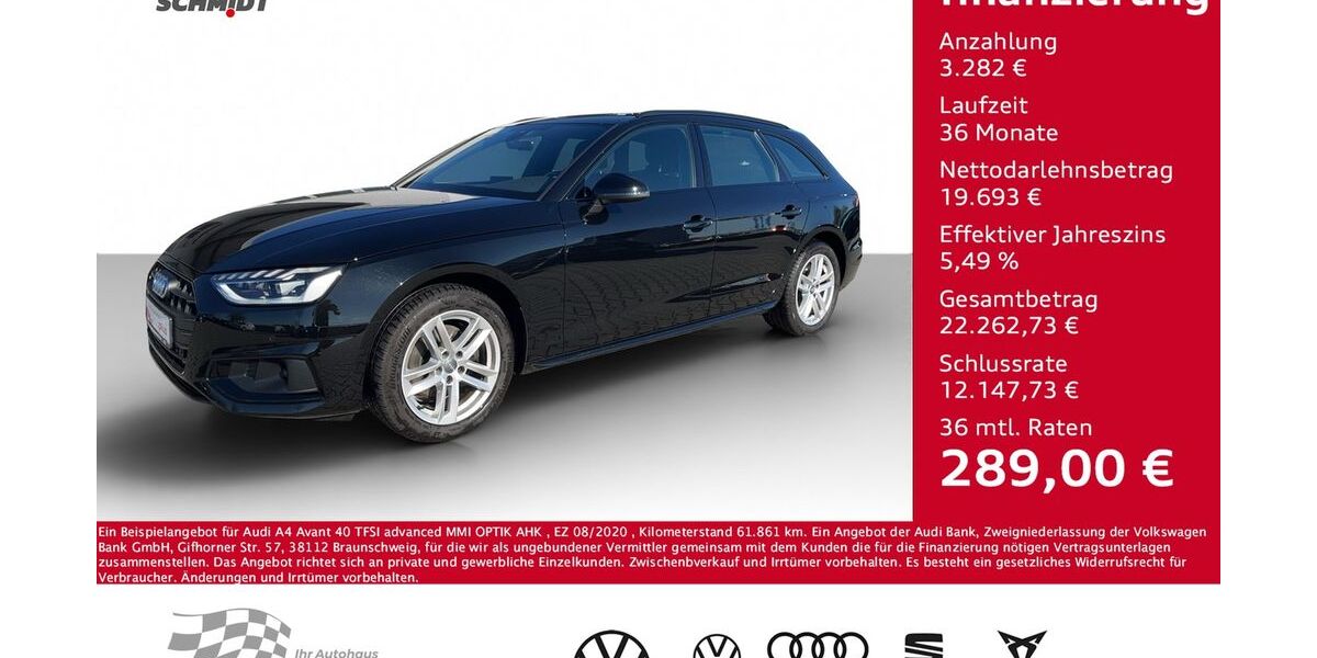 Audi A4 61.861 km 22.975 &euro; Bernsdorf 09337