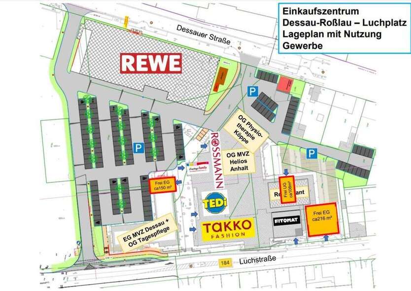 Hochfrequentierte 150m²-Gewerbefläche in Dessau-Roßlau: Ideal für Apotheke oder Fachhandel! zimmer