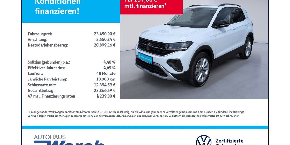 VW T-Cross 9.714 km 22.949 &euro; Südharz 06536