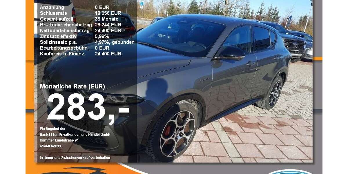 Alfa Romeo Tonale 34.541 km 24.400 &euro; Neustadt a. d. Donau 93333