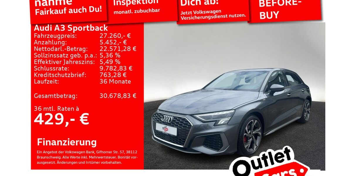 Audi A3 52.914 km 26.790 &euro; Senden 89250