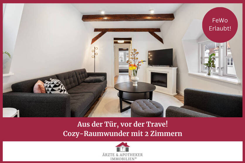 Aus der Tür, vor der Trave! Cozy-Raumwunder mit 2 Zimmern