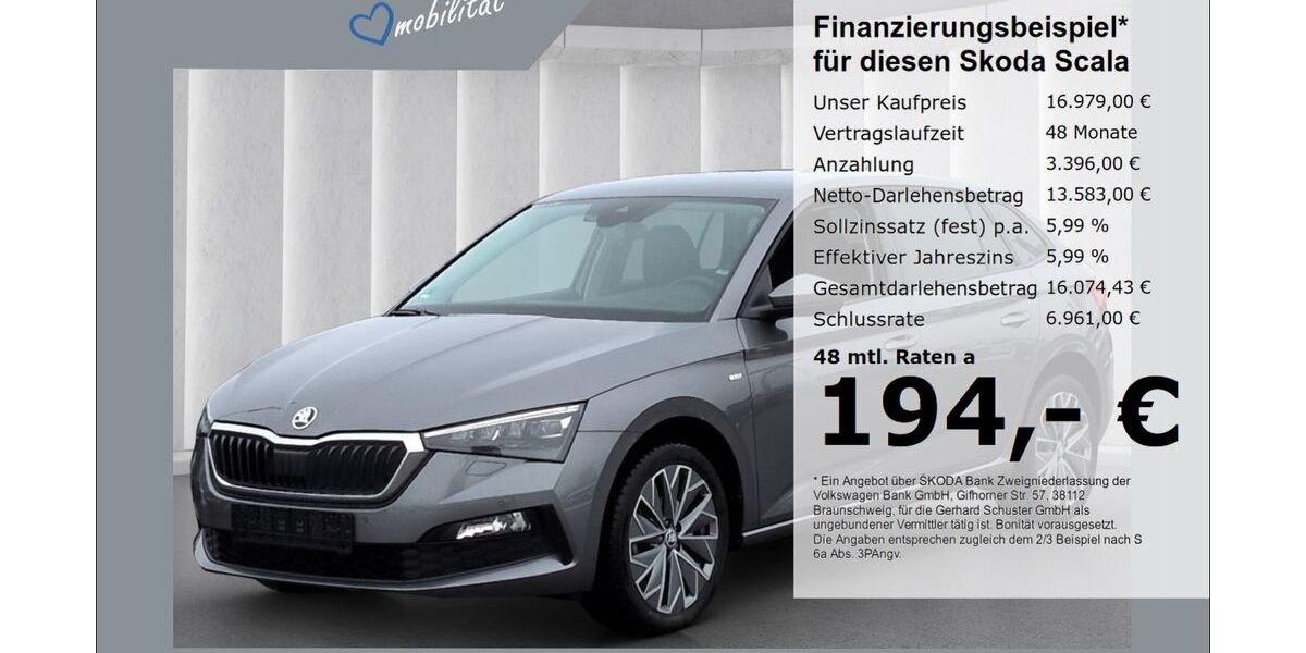 Skoda Scala 74.011 km 16.979 &euro; Ruhstorf 94099