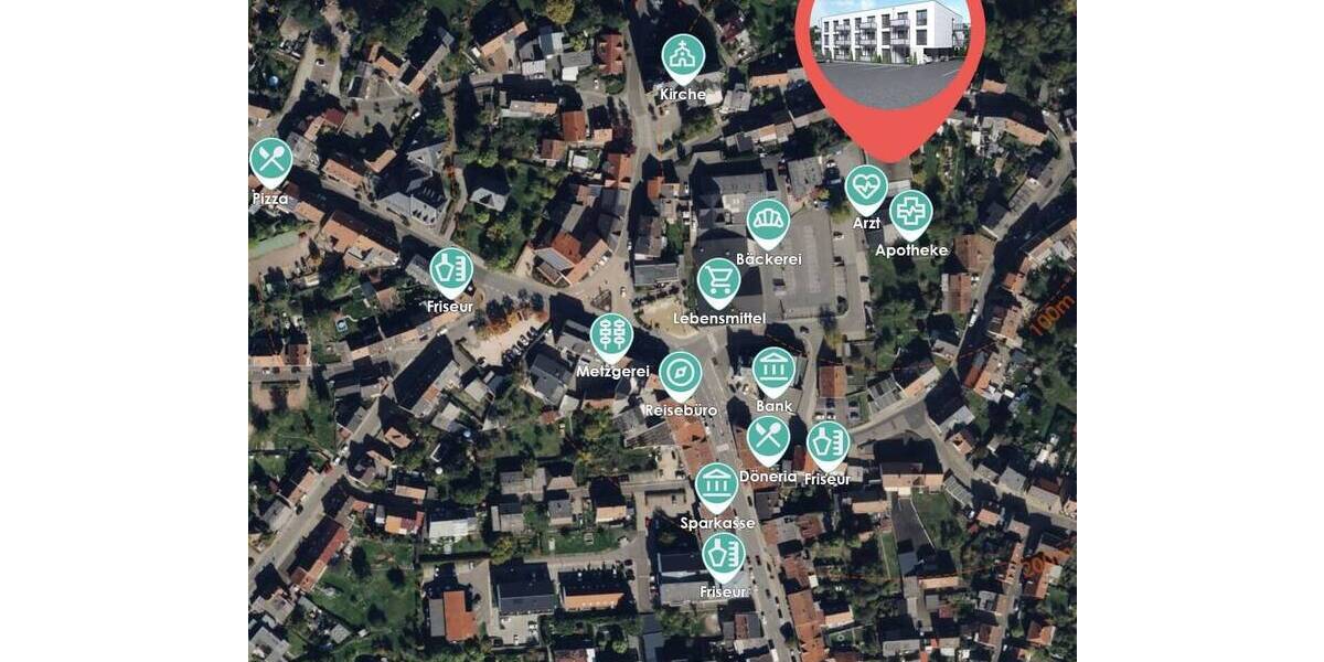 Etagenwohnung Schiffweiler - 2 Zimmer, 48 m&sup2;, 178.275&euro; | Angebot:25707605