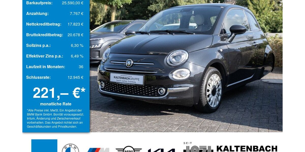 Fiat 500 36.149 km 25.590 &euro; Wiehl 51674