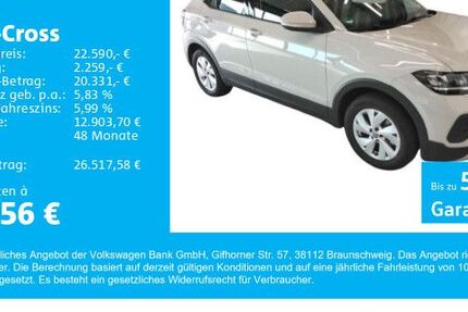 VW T-Cross 4.736 km 22.390 € Gersthofen 86368