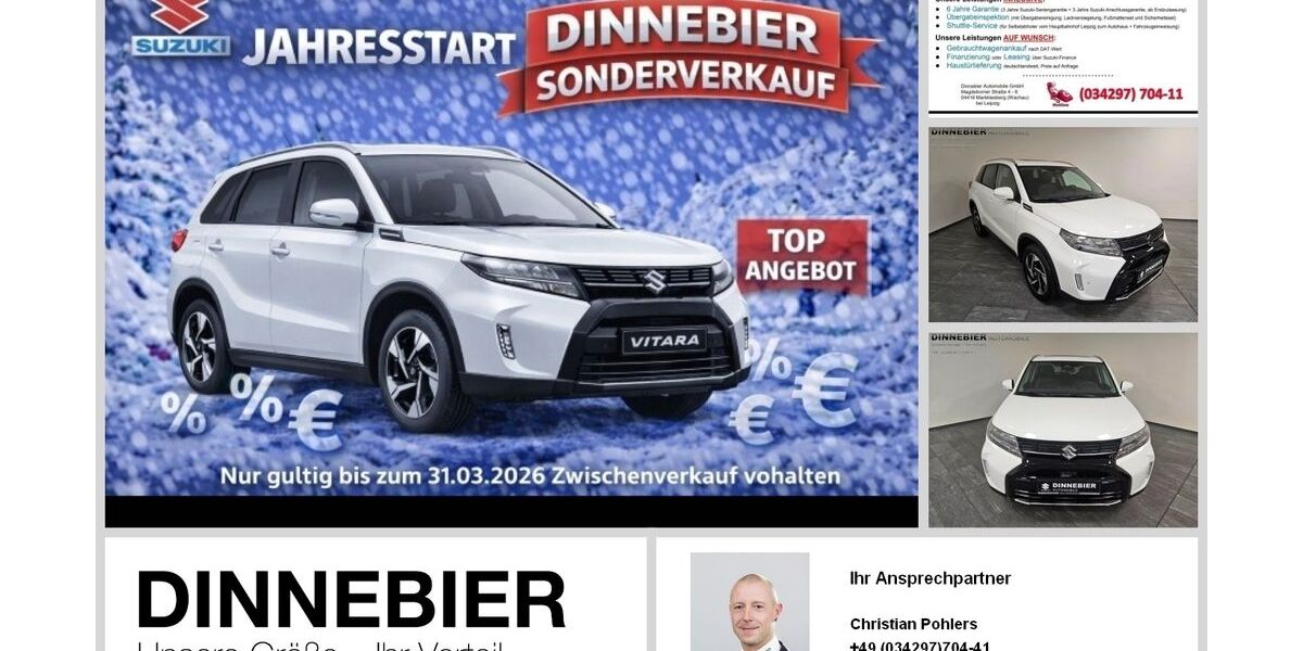 Suzuki Vitara 3.900 km 22.890 &euro; Markkleeberg 04416