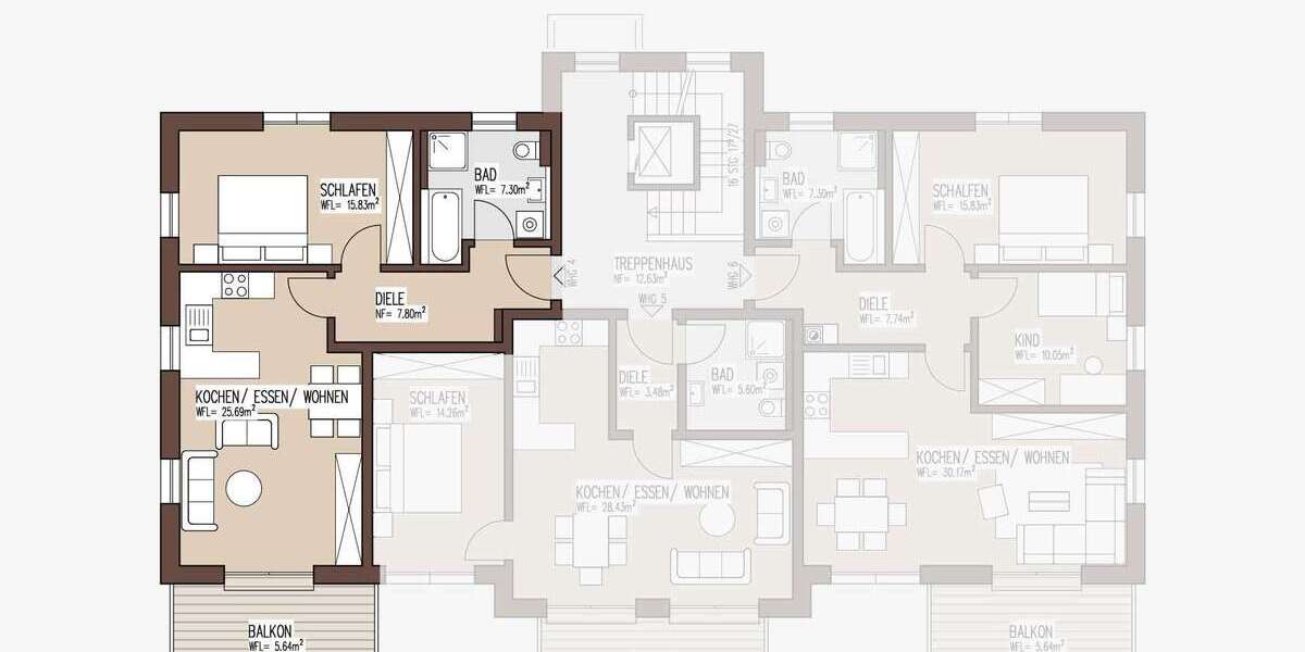 Wohnung zum Kaufen in Wassertrüdingen 286.672 € 63 m² 2 zimmer