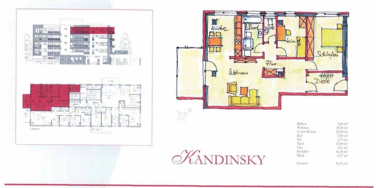 Etagenwohnung Dresden Leuben - 3 Zimmer, 96 m&sup2;, 325.000&euro; | Angebot:26704079