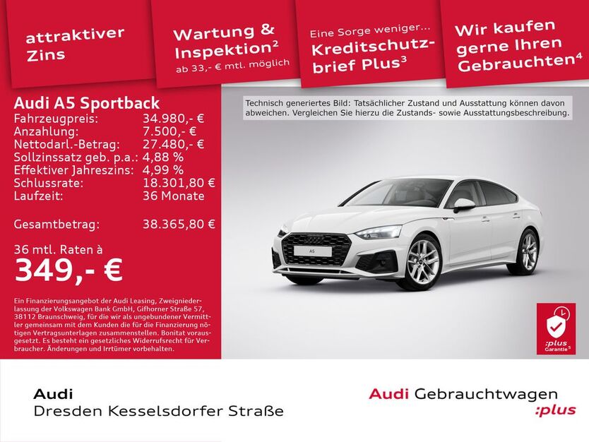 Audi A5 65.998 km 34.980 € Dresden 01169