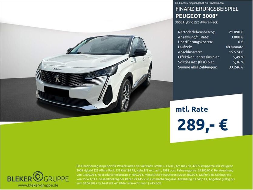 Peugeot 3008 25.276 km 21.880 € Borken 46325