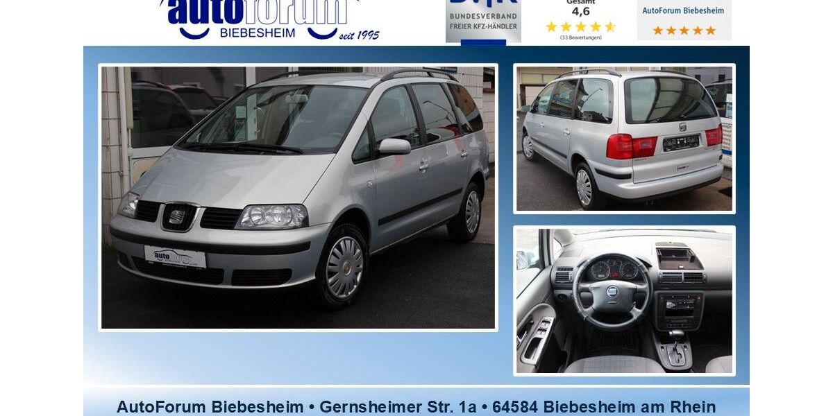 Seat Alhambra 161.500 km 3.999 € Biebesheim 64584