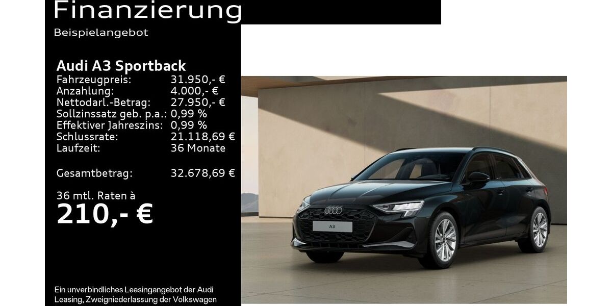 Audi A3 7.040 km 31.950 &euro; Bad Hersfeld 36251