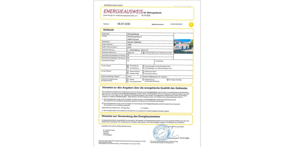 Mehrfamilienhaus, Wohnhaus Künzell - 19 Zimmer, 192 m&sup2;, 285.000&euro; | Angebot:26847318
