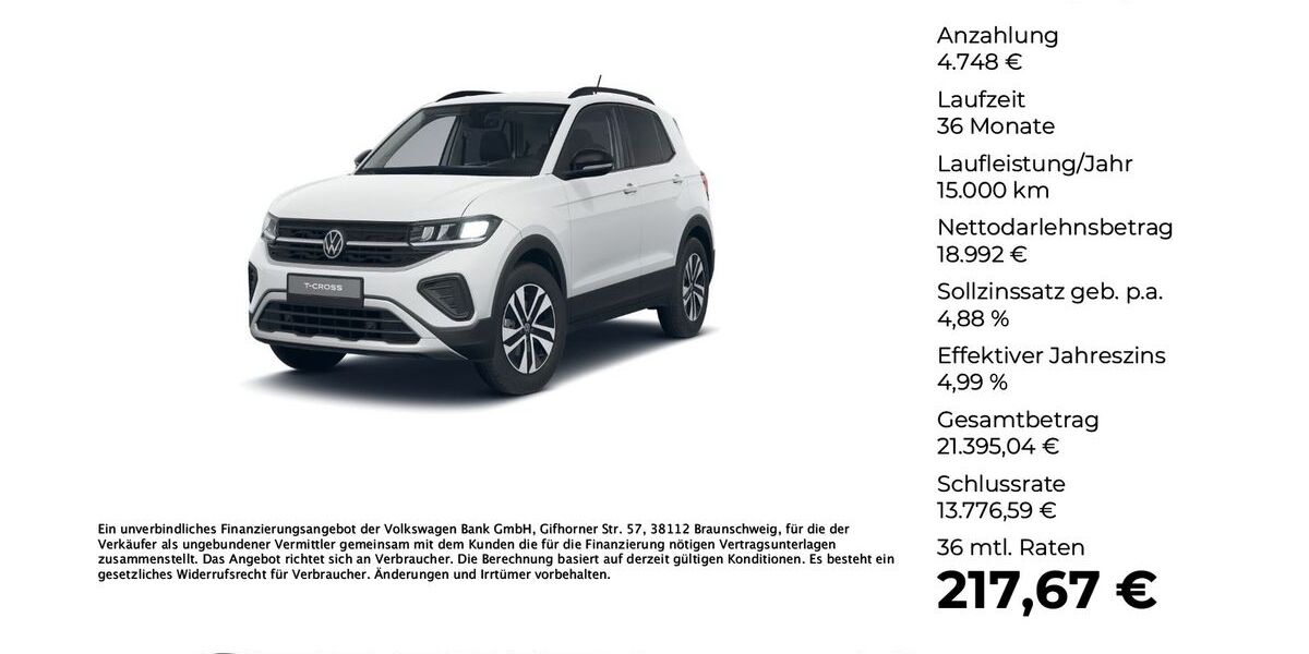 VW T-Cross 9.990 km 23.440 &euro; Versmold 33775