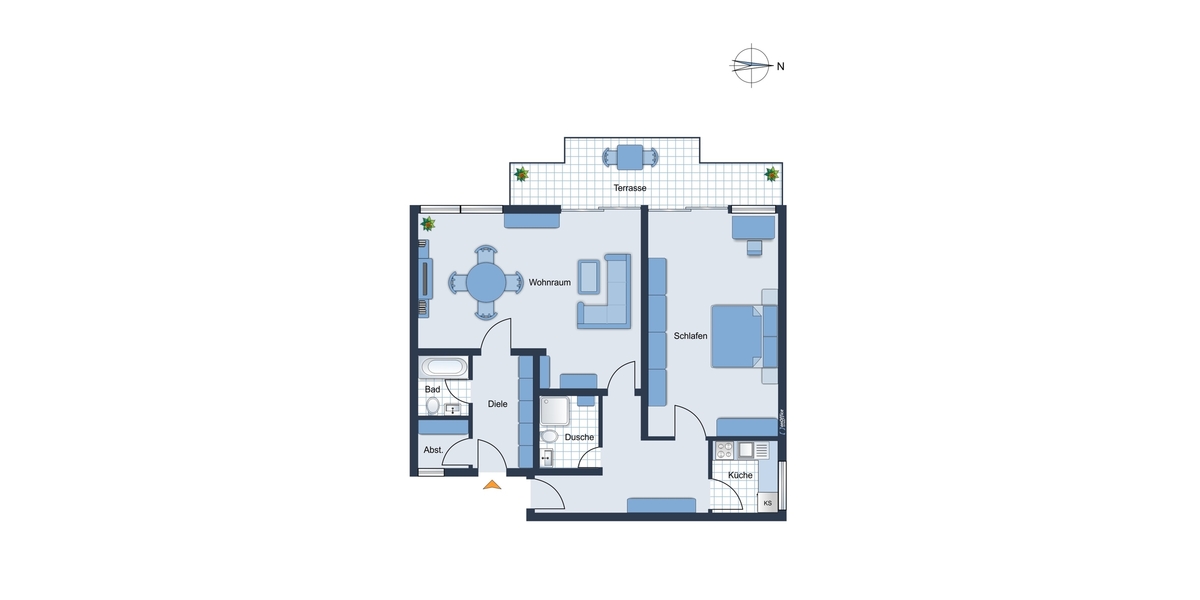 Kleinod in Nymphenburg - großzügige Gartenwohnung in ruhiger Lage 2 zimmer