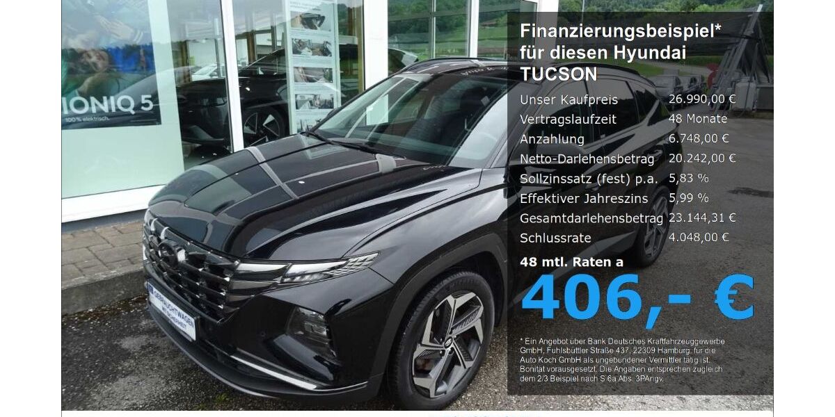 Hyundai TUCSON 68.125 km 26.990 &euro; Bad Feilnbach 83075