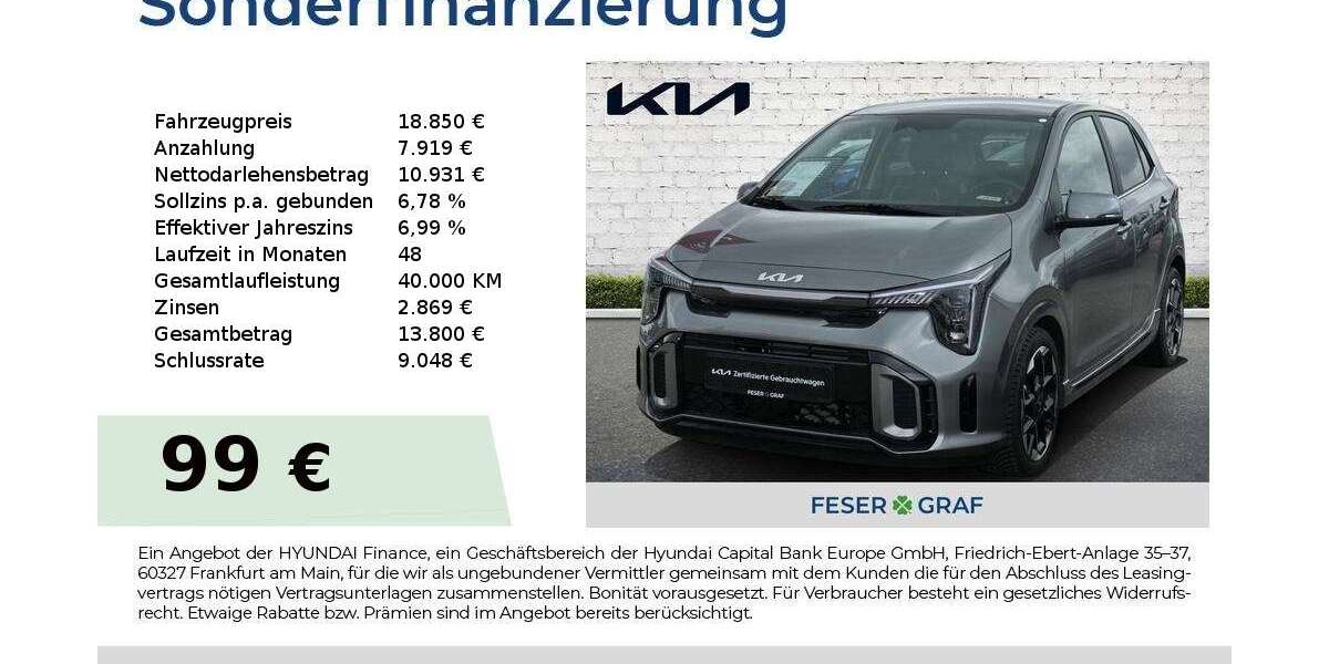 Kia Picanto 3.384 km 18.850 &euro; Roth 91154