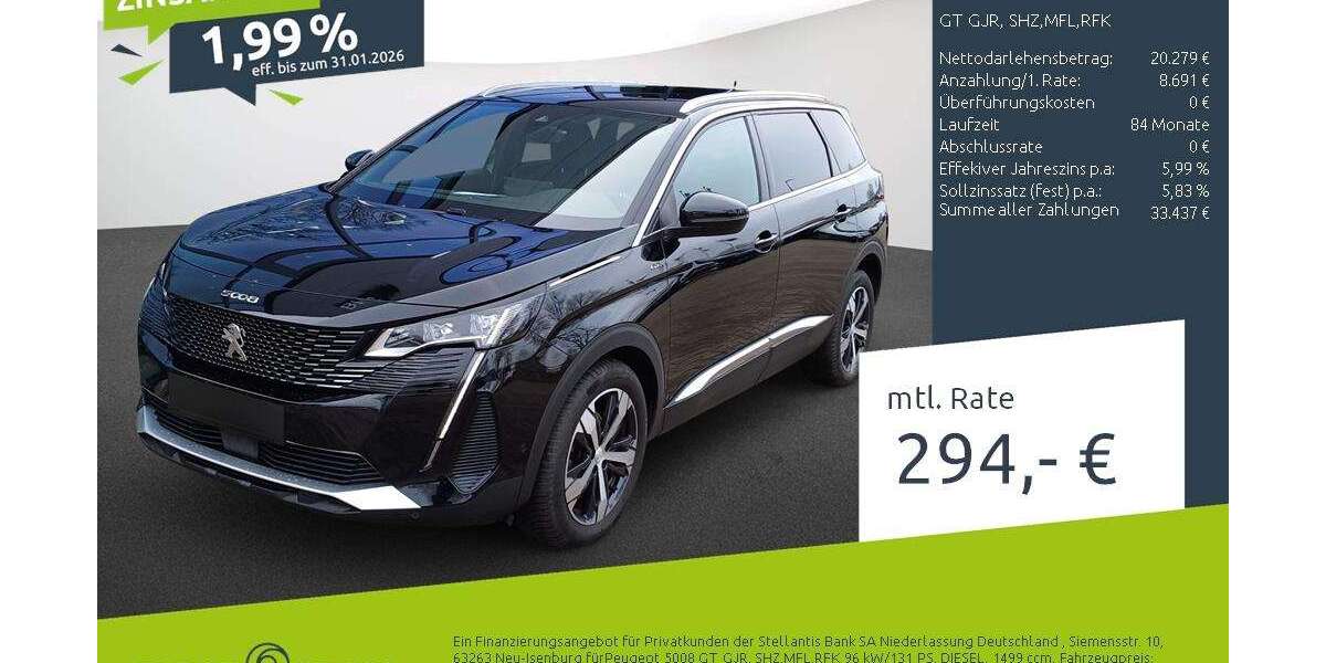 Peugeot 5008 49.886 km 28.969 &euro; Borken 46325