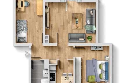 Wohnung zum Kaufen in Pegnitz 98.000 € 56 m² 3 zimmer