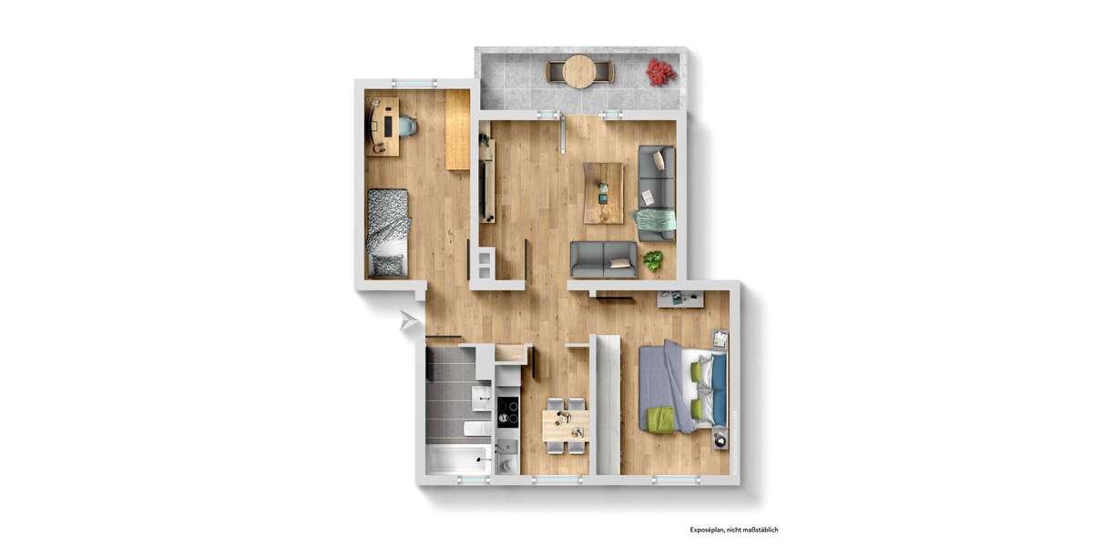 Wohnung zum Kaufen in Pegnitz 98.000 € 56 m² 3 zimmer