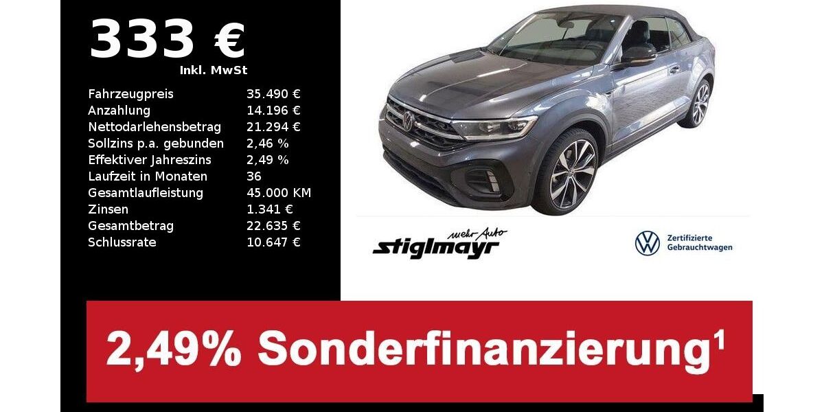 VW T-Roc 9.924 km 35.490 &euro; Schrobenhausen 86529
