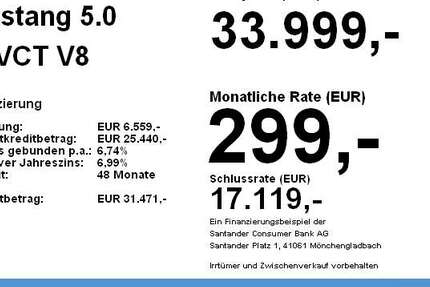 Ford Mustang 28.452 km 33.999 &euro; Kaufbeuren 87600