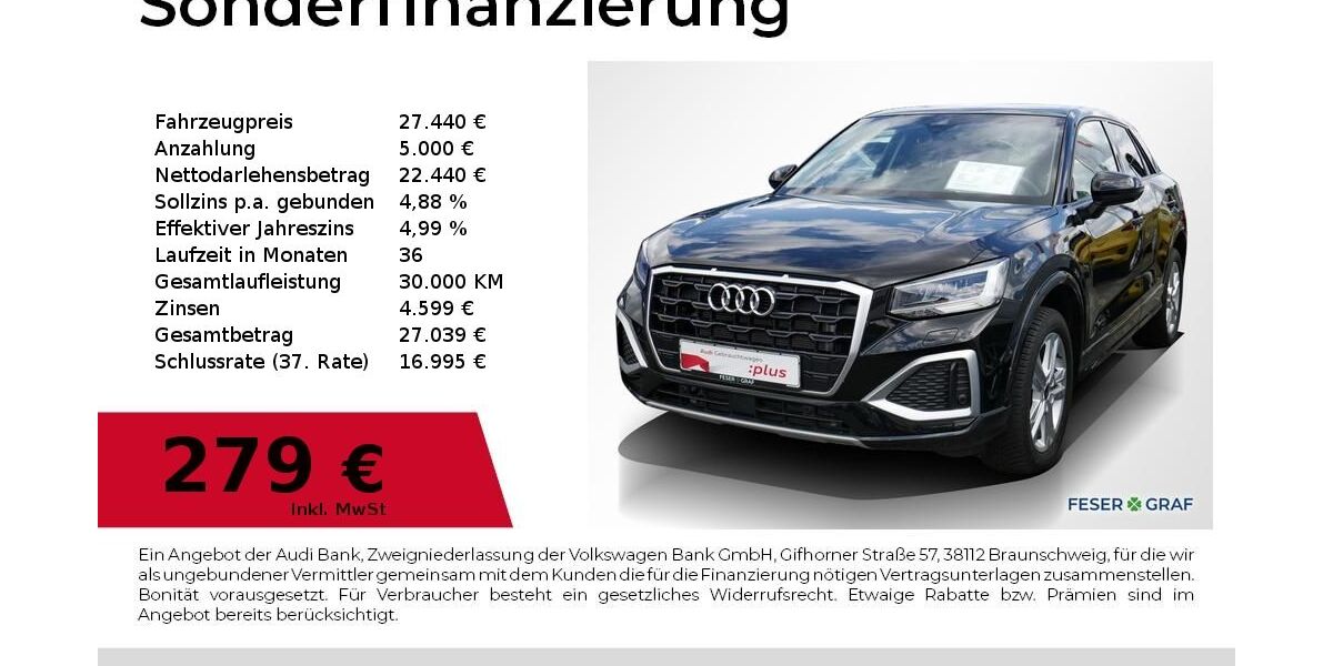 Audi Q2 16.800 km 27.440 &euro; Lauf an der Pegnitz 91207