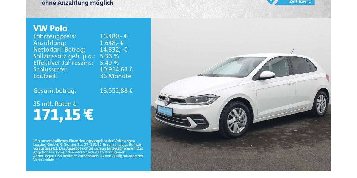 VW Polo 70.500 km 16.480 &euro; Würzburg 97076