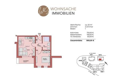 Wohnung O.19: Moderne 2-Zimmerwohnung mit Dachterrasse im barrierefreien Neubau Kleverhof in Much!