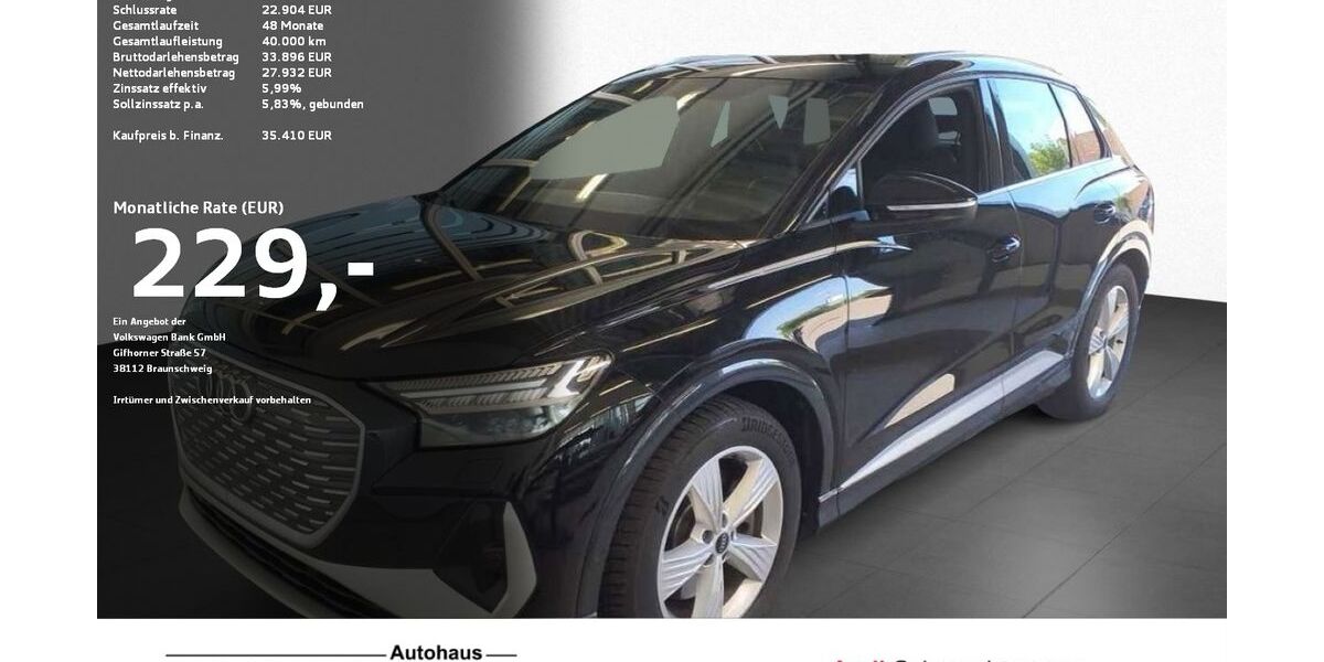 Audi Q4 e-tron 46.353 km 35.410 &euro; Ravensburg 88214