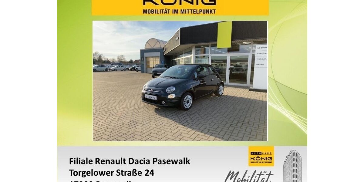 Fiat 500 20.103 km 13.999 &euro; Pasewalk 17309