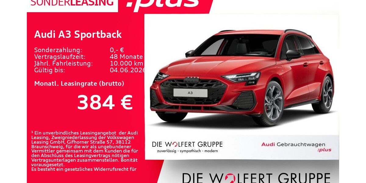 Audi A3 9.744 km 43.500 &euro; Großwallstadt 63868
