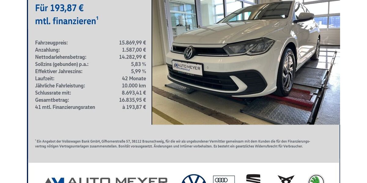VW Polo 90.723 km 15.870 &euro; Reichenberg 97234